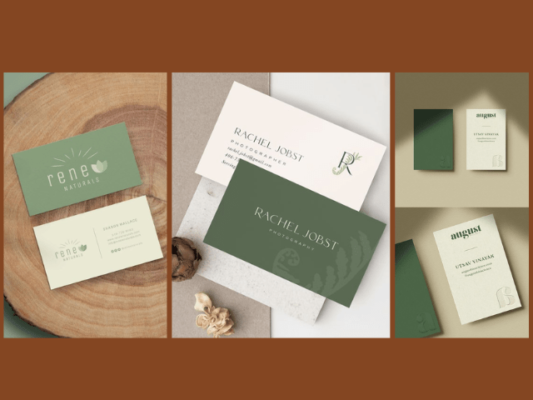 Add Your Business Card Content and Graphics